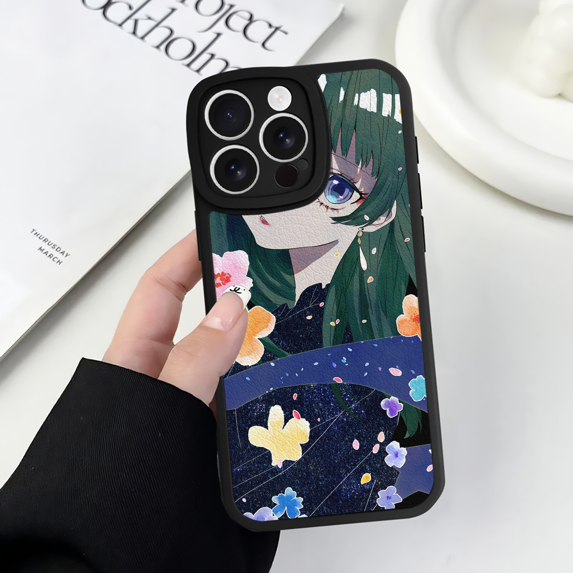 （画像用） 薬屋のひとりごと The Apothecary Diaries 【iPhone 16シリーズ対応】シリコンスマホケース（レザー調） 材質：シリコン